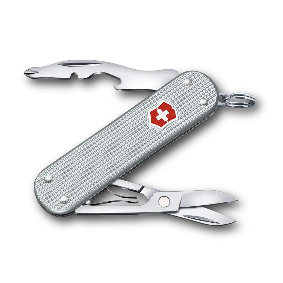Victorinox Companion Slim Alox Swiss Army Knife 58 mm 5 Functions Aluminium Scales Silver 0.6261.26