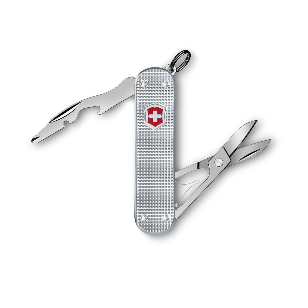Victorinox Companion Slim Alox Swiss Army Knife 58 mm 5 Functions Aluminium Scales Silver 0.6261.26