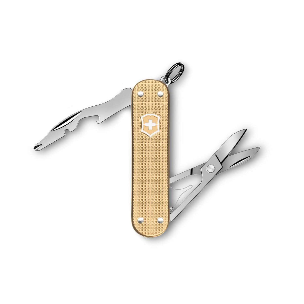 Victorinox Companion Slim Alox Swiss Army Knife 58 mm 5 Functions Aluminium Scales Gold 0.6261.28