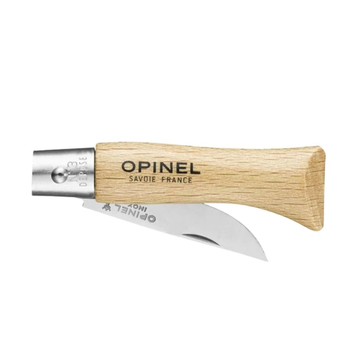 Opinel Pocket Knife 4 cm Beech Wood Handle No 3 Inox 001071