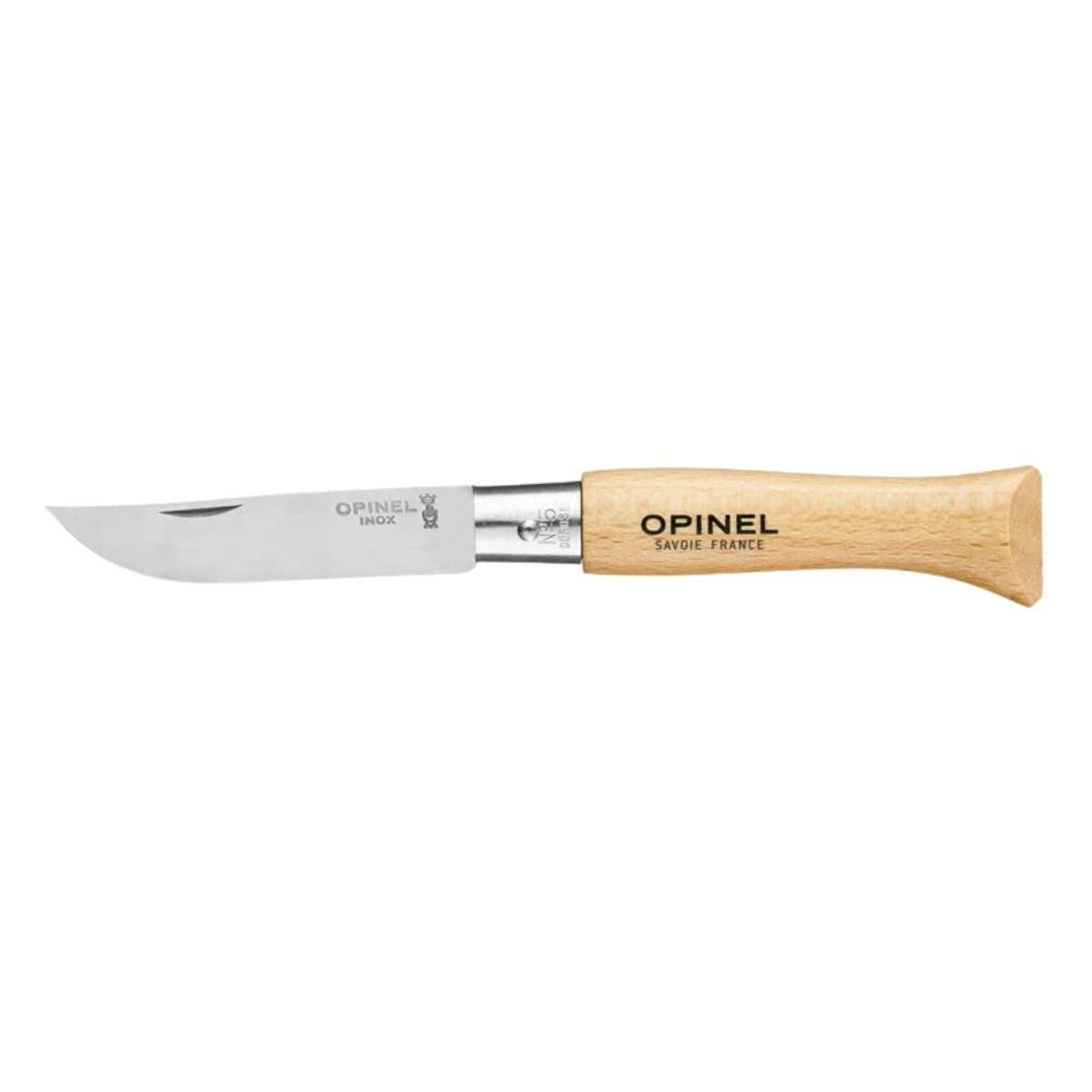 Opinel Pocket Knife 6 cm Beech Wood Handle No 5 Inox 001072