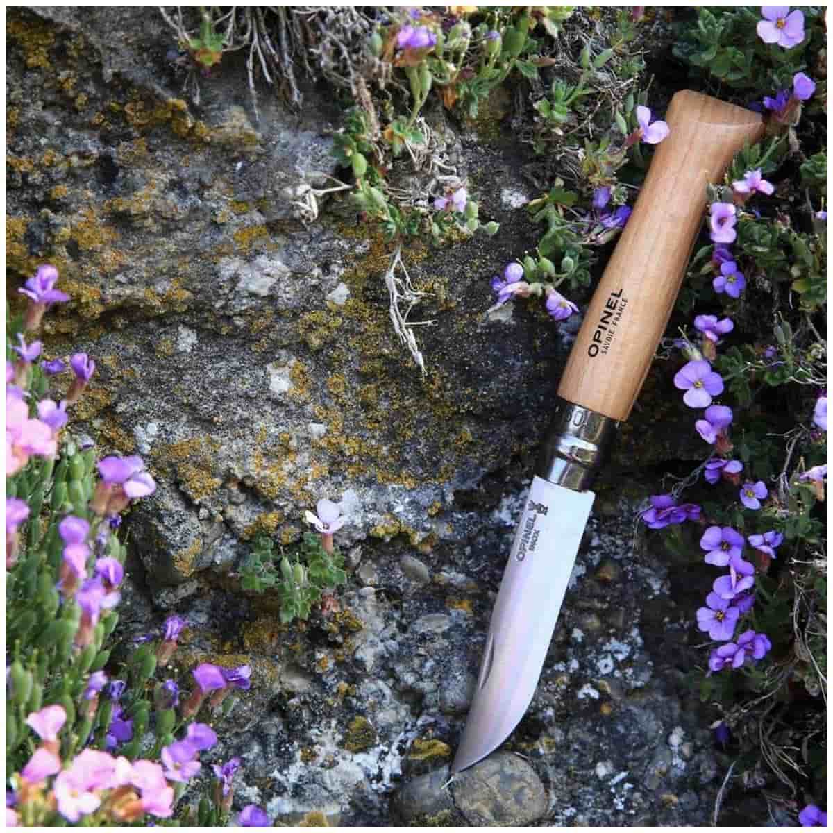 Opinel Pocket Knife 9 cm Beech Wood Handle No 9 Inox 001083