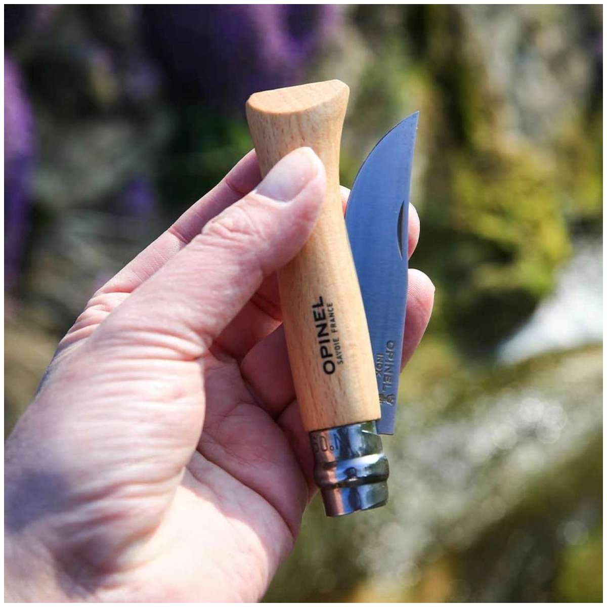 Opinel Pocket Knife 9 cm Beech Wood Handle No 9 Inox 001083