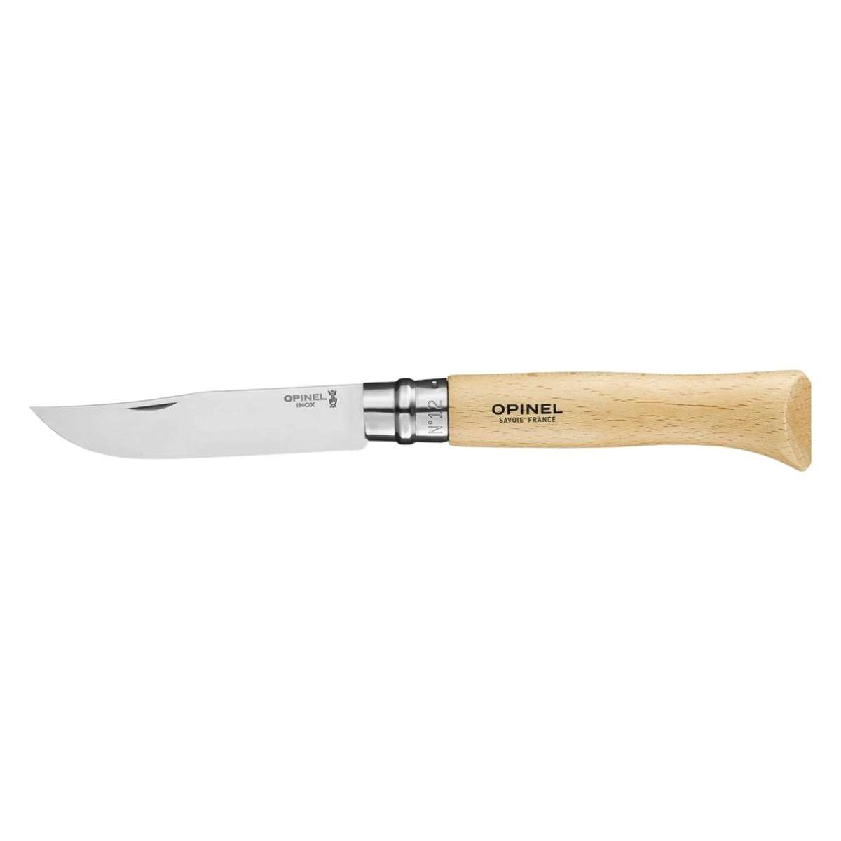 Opinel Pocket Knife 12 cm Beech Wood Handle No 12 Inox 001084