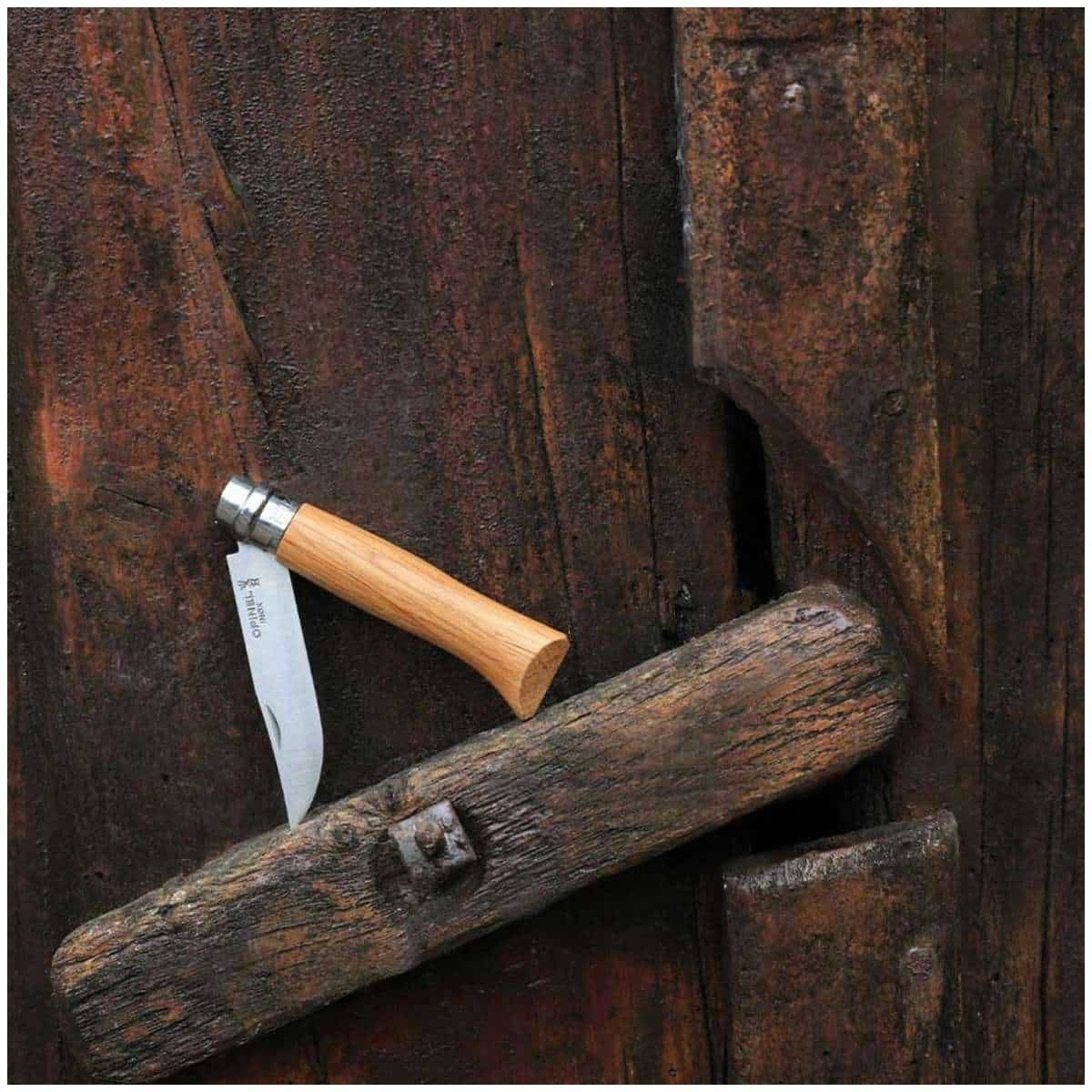 Opinel Pocket Knife 8.5 cm Oak Wood Handle No 8 Classic Wood 002021
