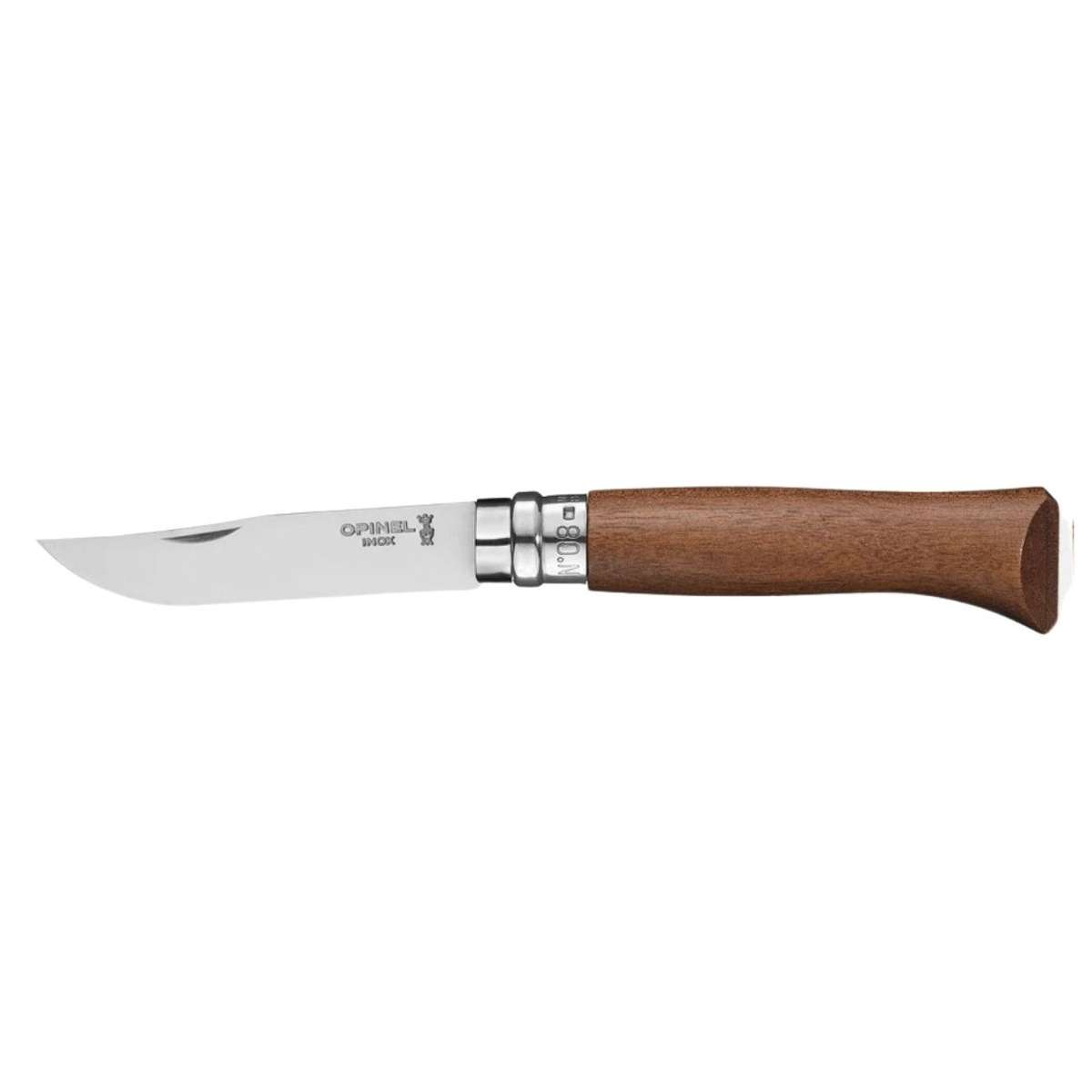 Opinel Pocket Knife 8.5 cm Walnut Wood Handle No 8 Classic Wood 002022