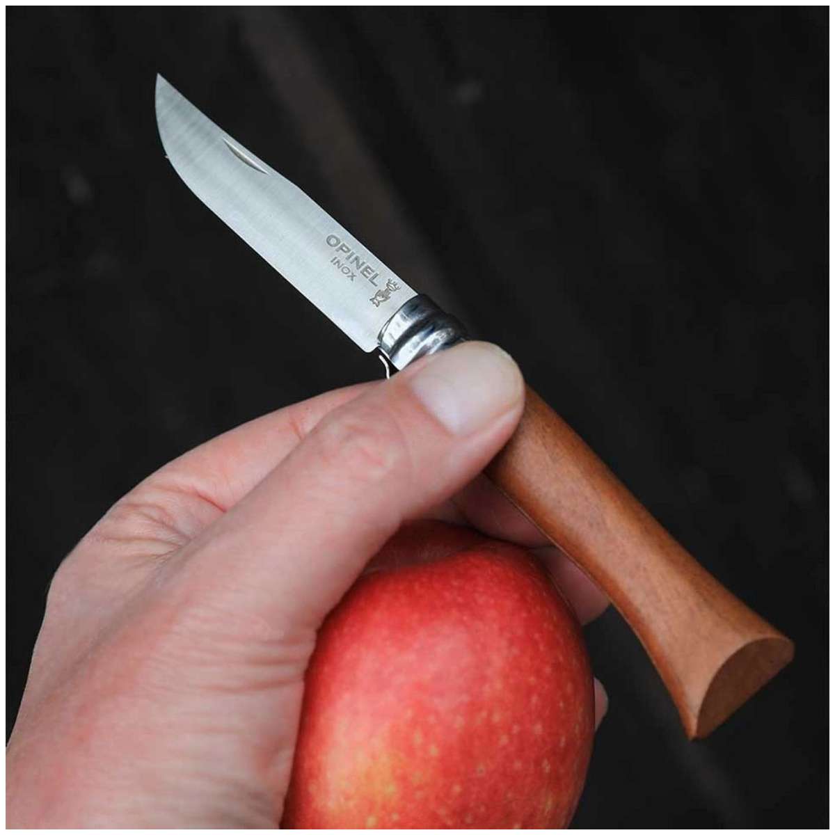 Opinel Pocket Knife 8.5 cm Walnut Wood Handle No 8 Classic Wood 002022