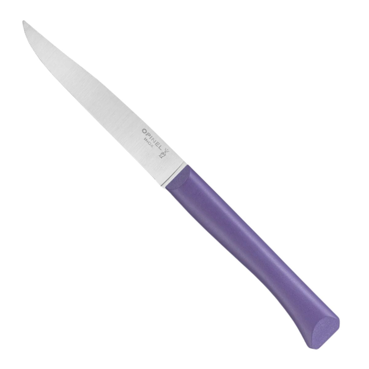 Opinel Serrated Paring Knive 11 cm With Purple Handle Νο 125 Bon Appetit+ 002191