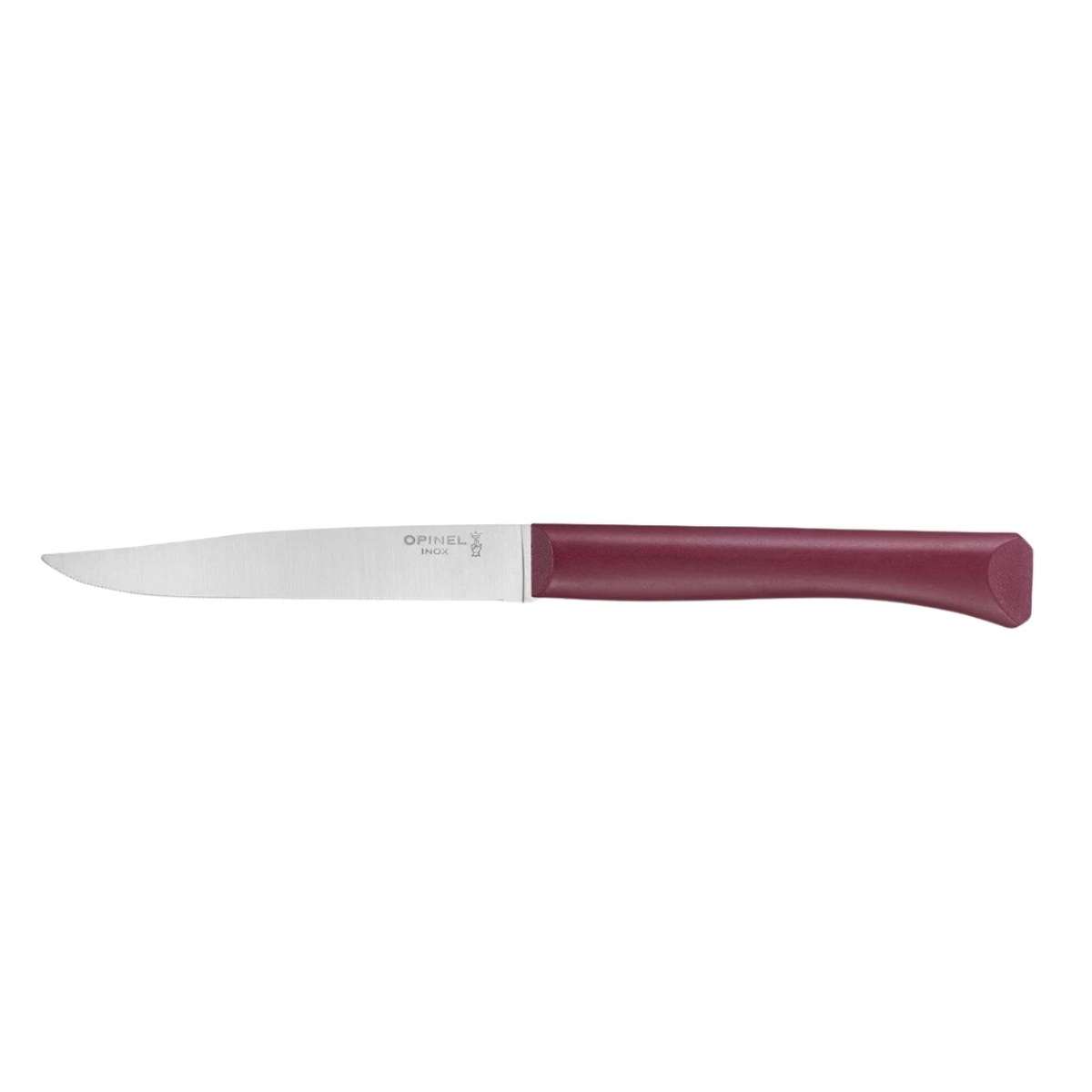 Opinel Serrated Paring Knive 11 cm With Burgundy Handle Νο 125 Bon Appetit+ 002196