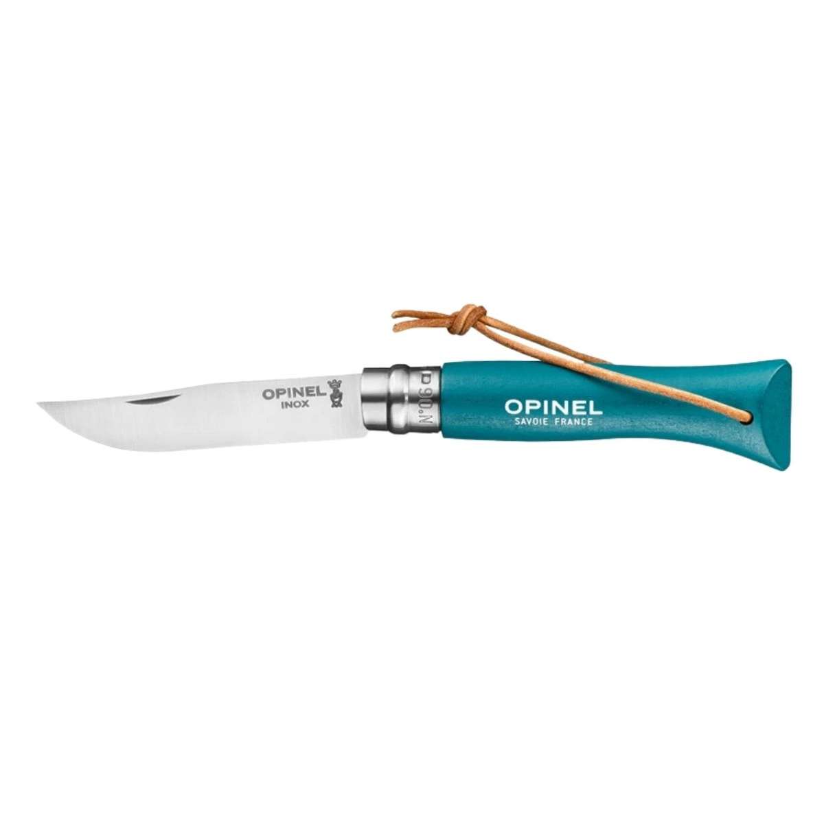 Opinel Pocket Knife 7 cm Turquoise Handle No 6 Colorama Barouder 002200