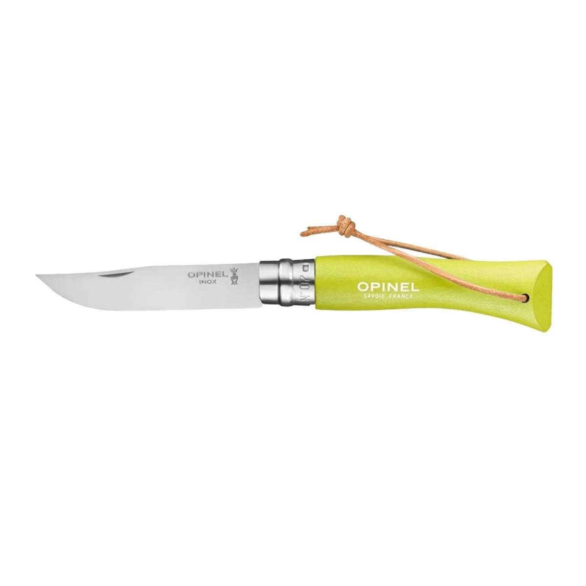 Opinel Pocket Knife 8 cm Lime Handle No 7 Colorama Barouder 002207