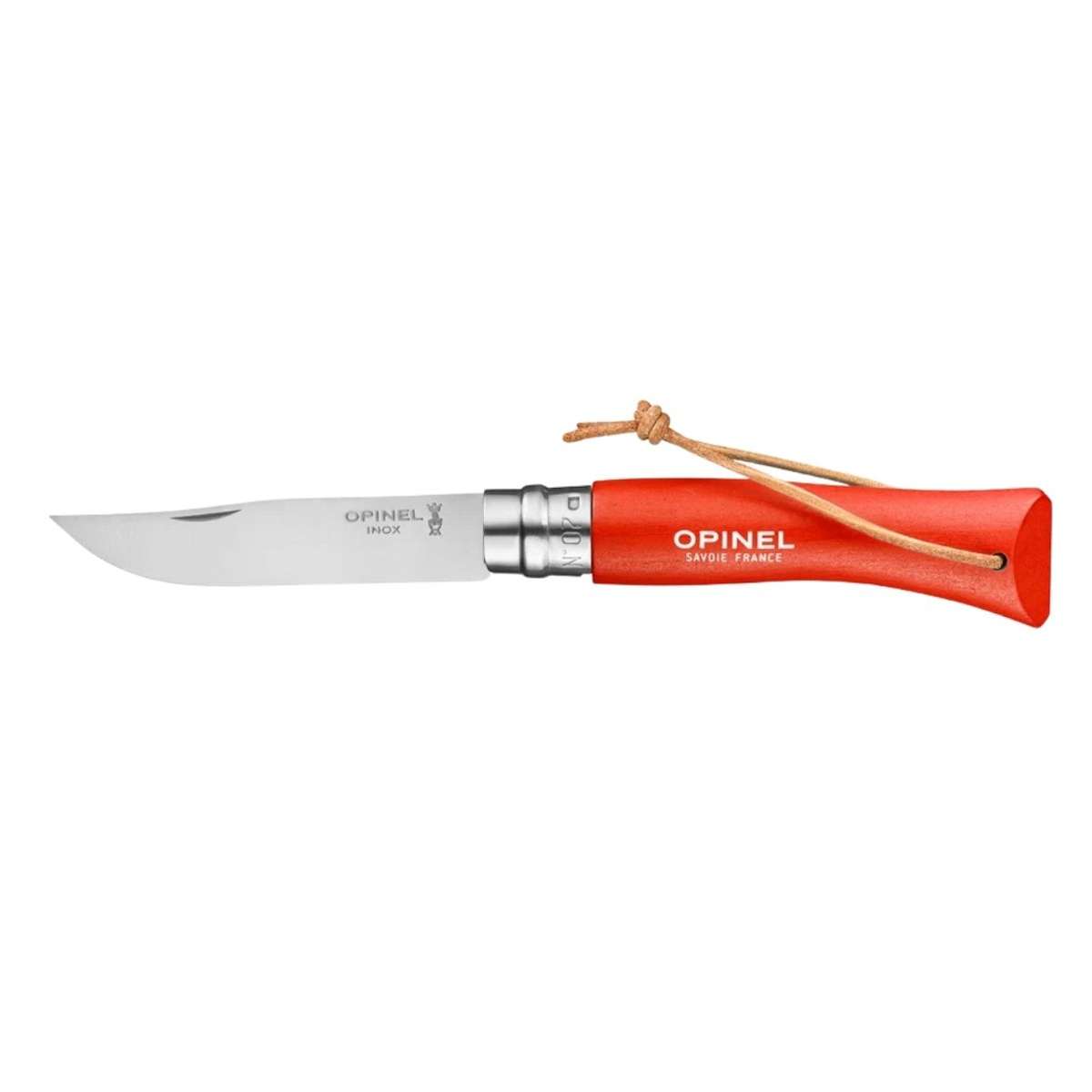 Opinel Pocket Knife 8 cm Orange Handle No 7 Colorama Barouder 002208