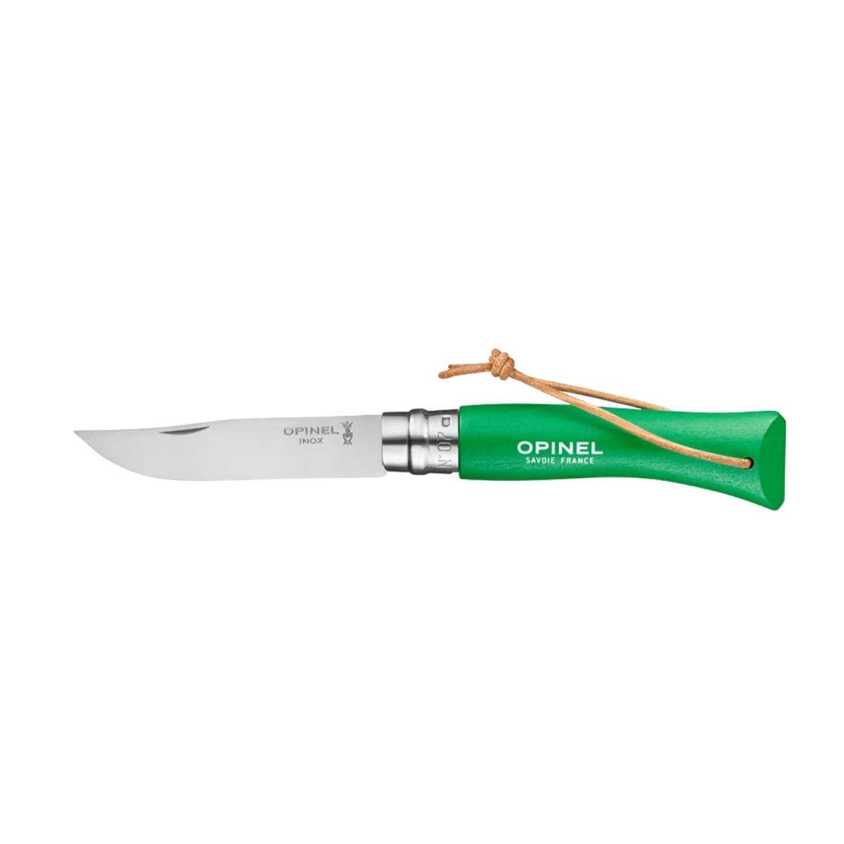Opinel Pocket Knife 8 cm Green Handle No 7 Colorama Barouder 002210