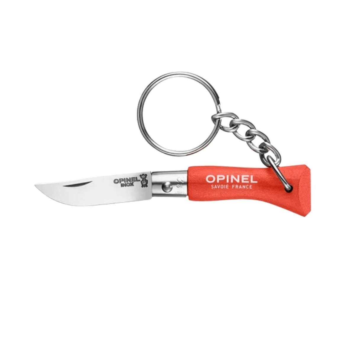 Opinel Keychain Pocket Knife 3.5 cm Orange Handle No 2 Inox 002272