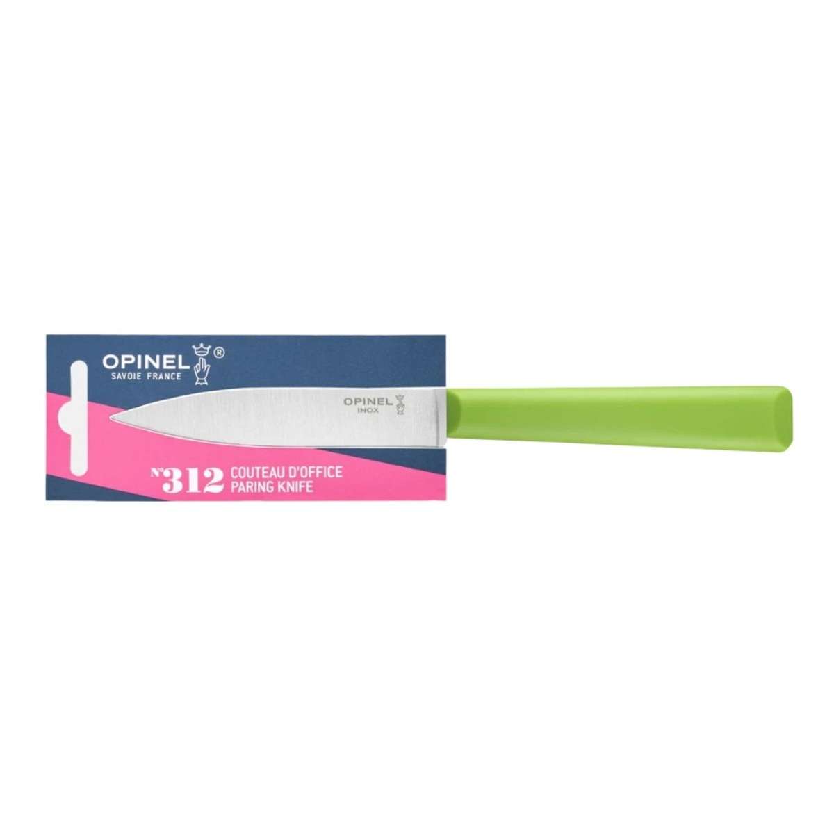 Opinel Paring Knife 10 cm With Green Handle No 312 Essentiels+ 002351