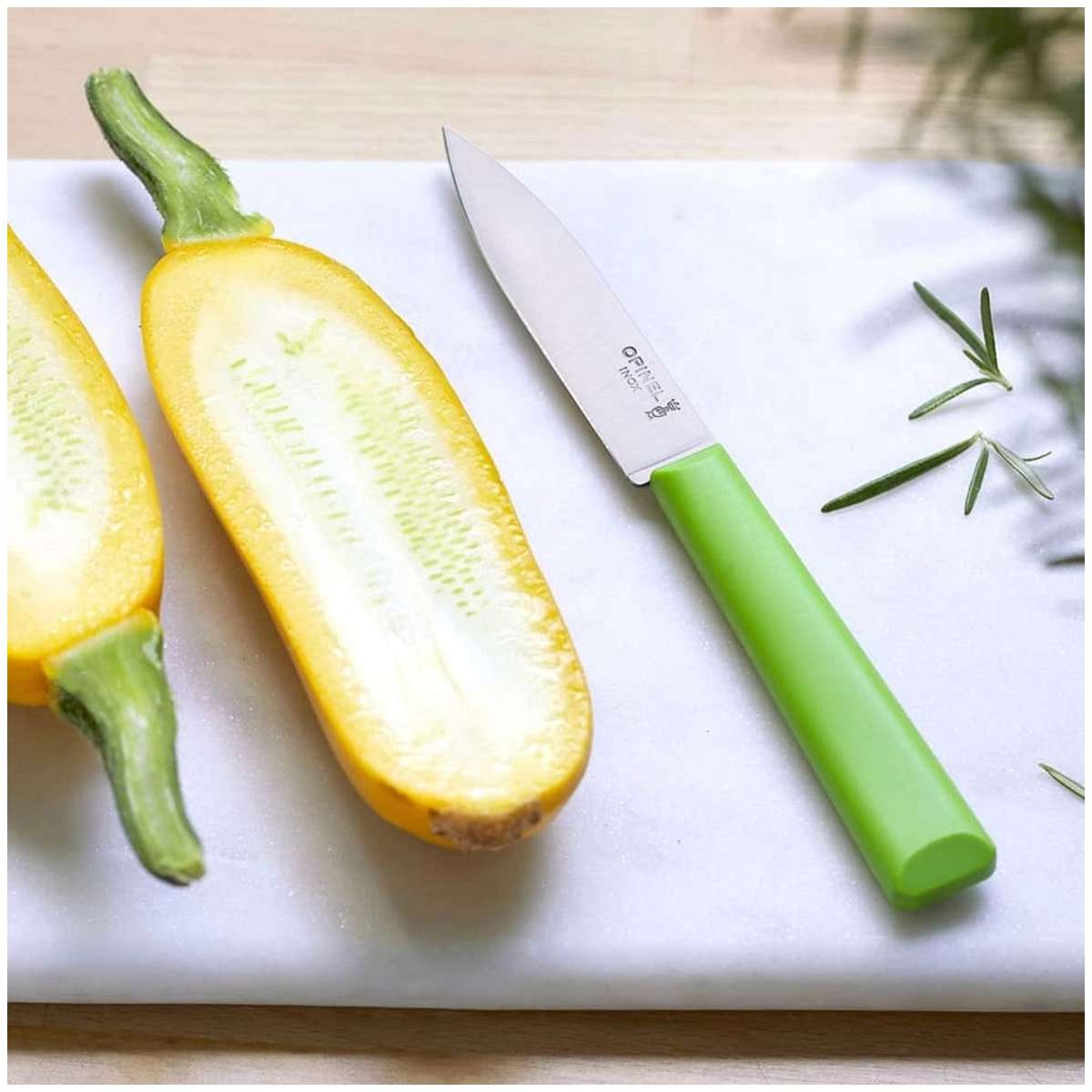 Opinel Paring Knife 10 cm With Green Handle No 312 Essentiels+ 002351