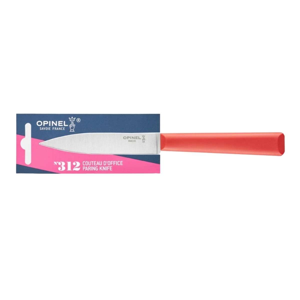 Opinel Paring Knife 10 cm With Red Handle No 312 Essentiels+ 002352