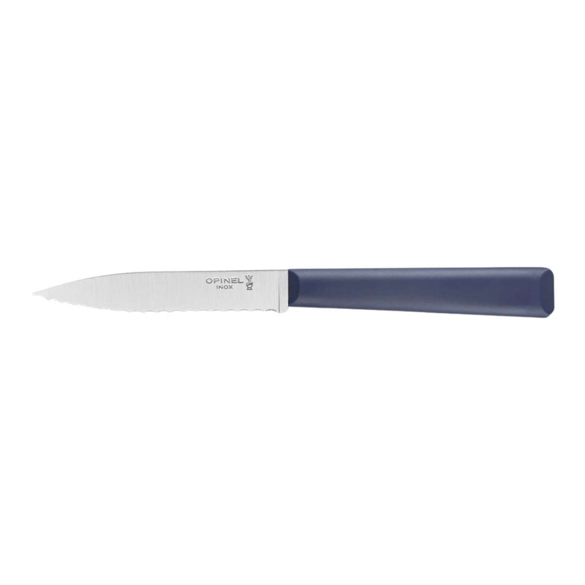 Opinel Serrated Paring Knife 10 cm With Blue Handle No 313 Essentiels+ 002353