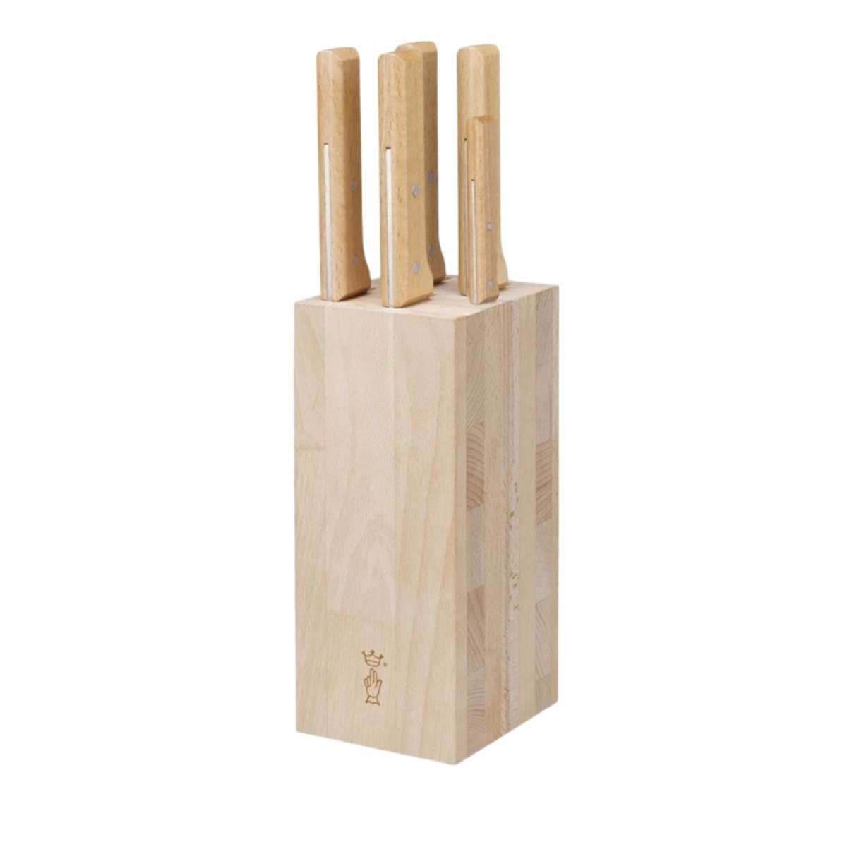 Opinel Knife Block Set 6 pcs Parallele Bloc 002402
