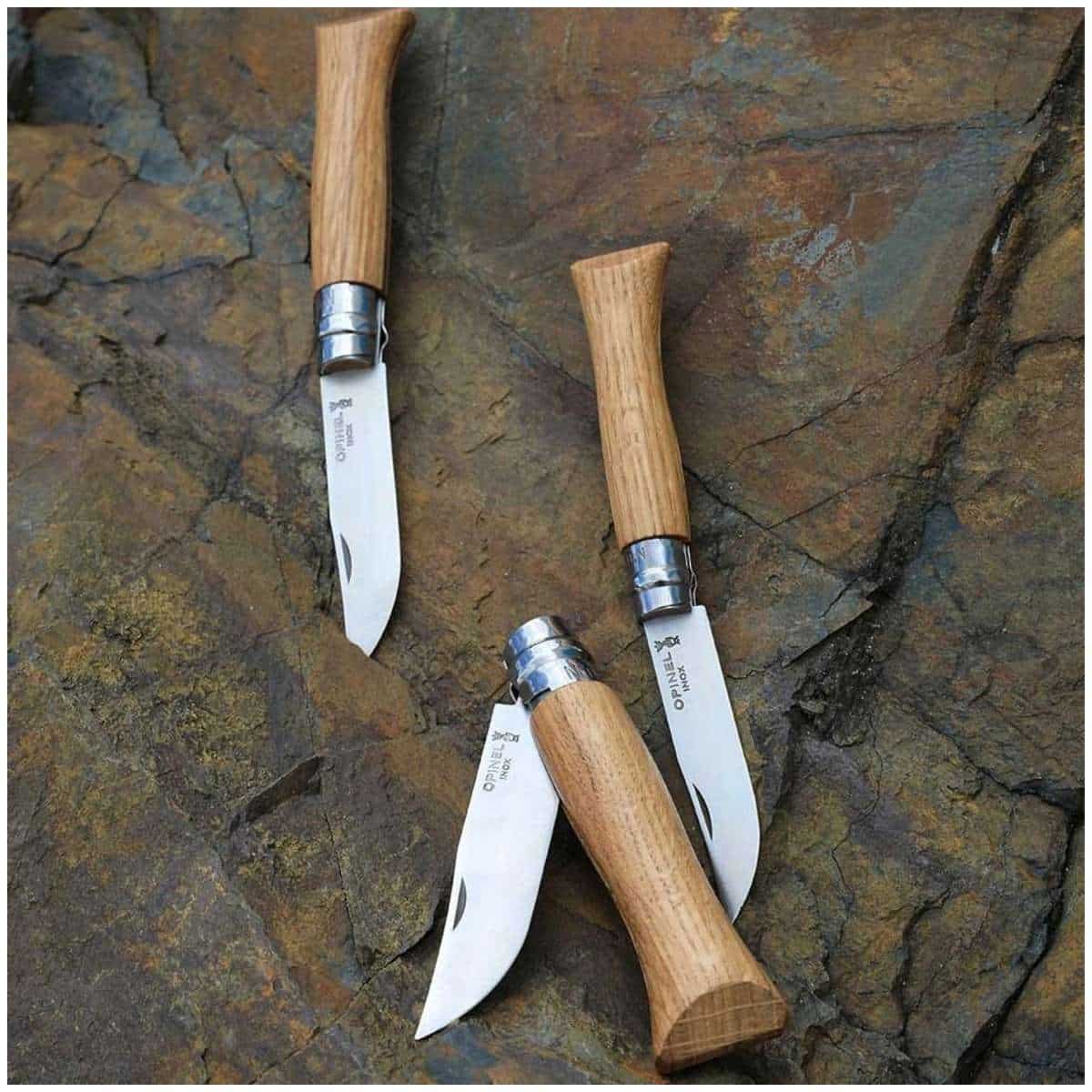 Opinel Pocket Knife 9 cm Oak Wood Handle No 9 Classic Wood 002424