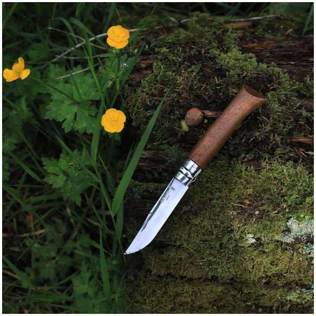 Opinel Pocket Knife 9 cm Walnut Wood Handle No 9 Classic Wood 002425