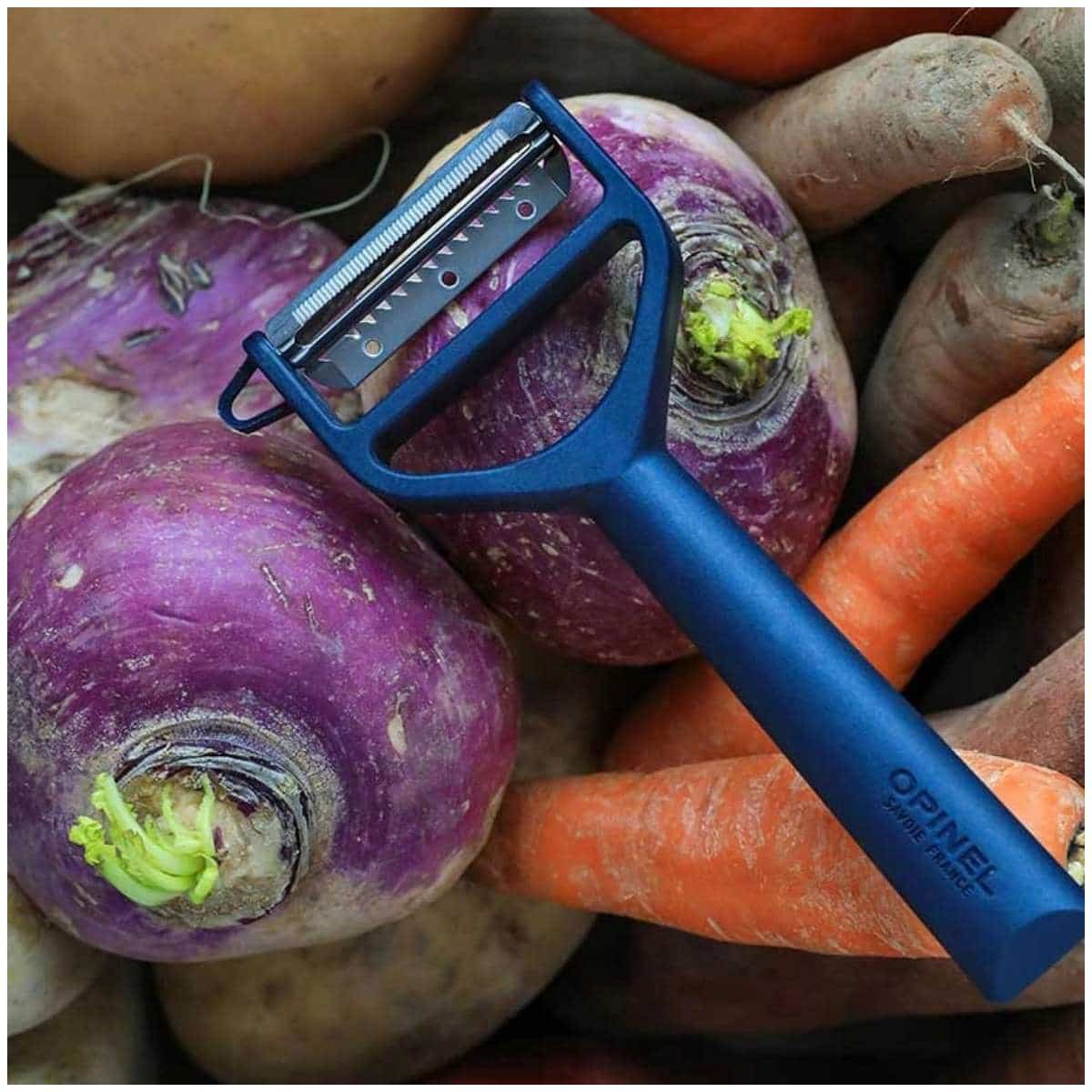 Opinel Peeler With Blue Handle Peeler T-Duo 002427
