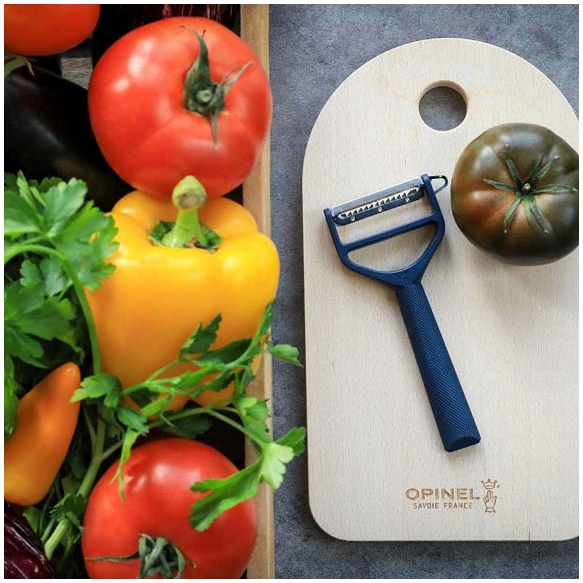 Opinel Peeler With Blue Handle Peeler T-Duo 002427