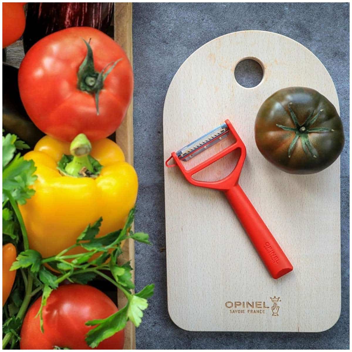 Opinel Peeler With Red Handle Peeler T-Duo 002429