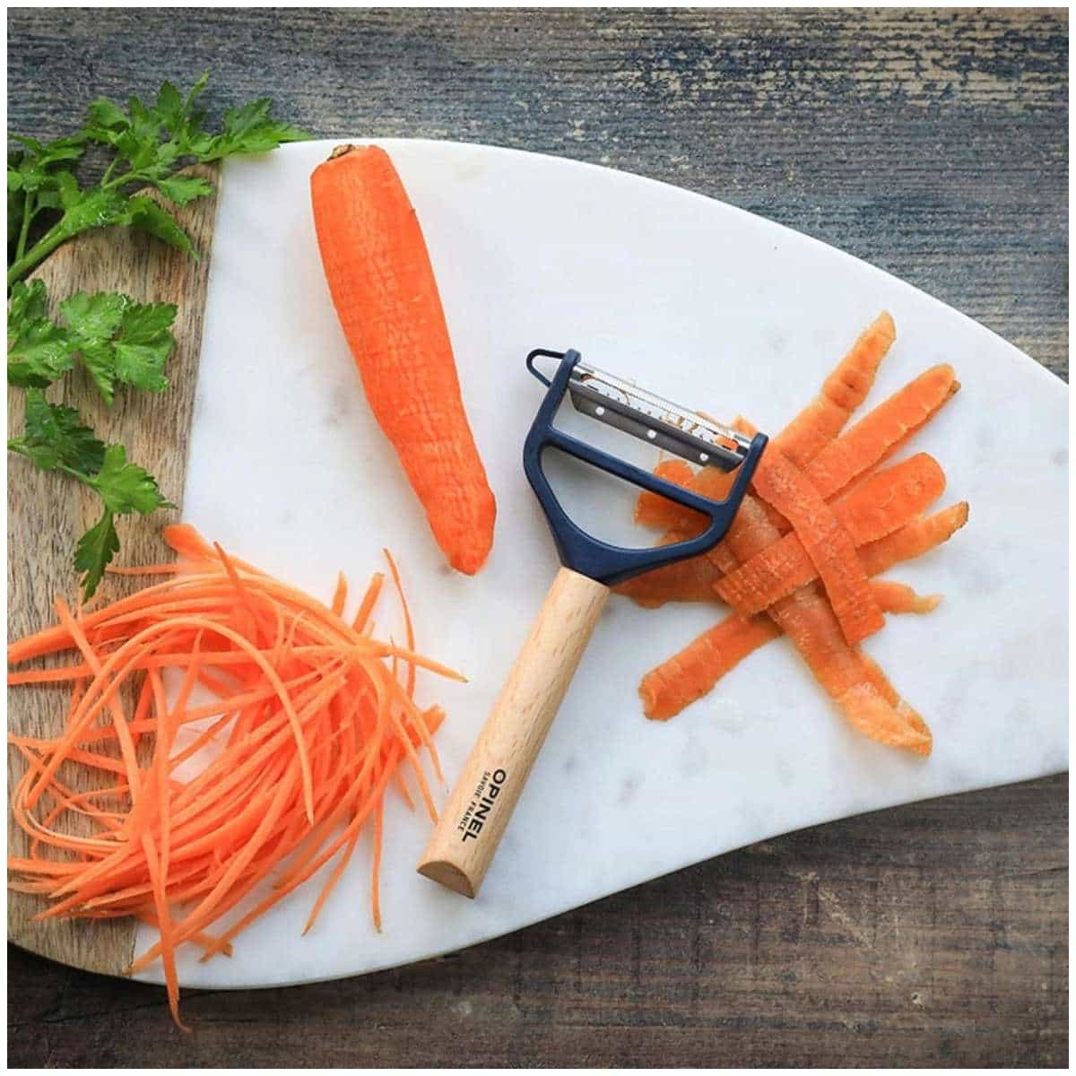 Opinel Peeler With Blue Wooden Handle Peeler T-Duo 002431