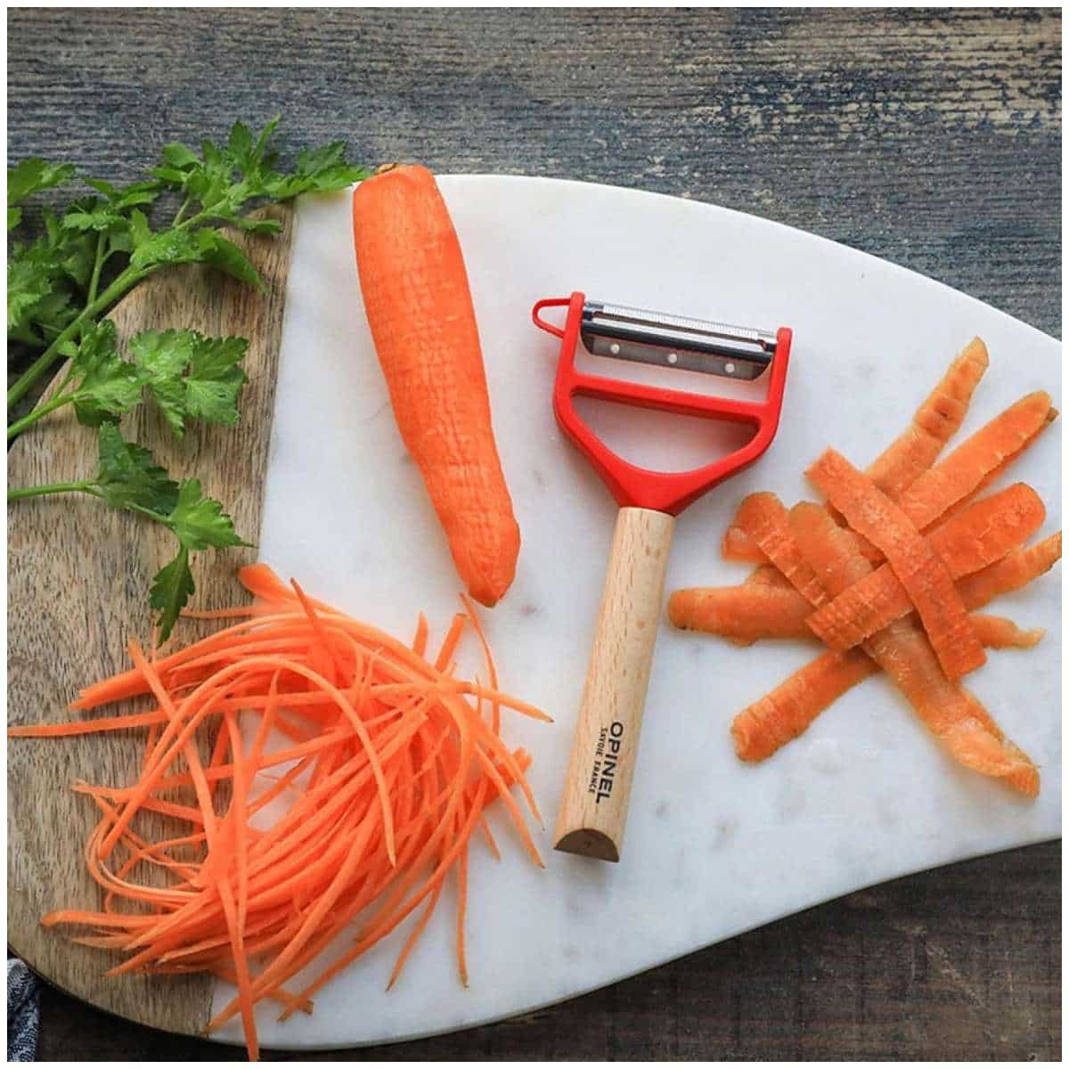 Opinel Peeler With Red Wooden Handle Peeler T-Duo 002433