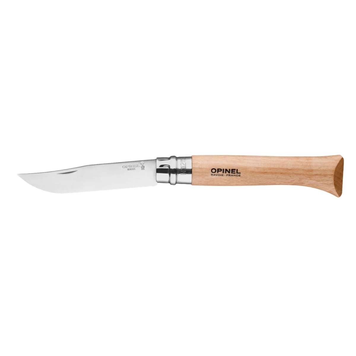 Opinel Pocket Knife 12 cm Beech Wood Handle No 12 Inox 002441