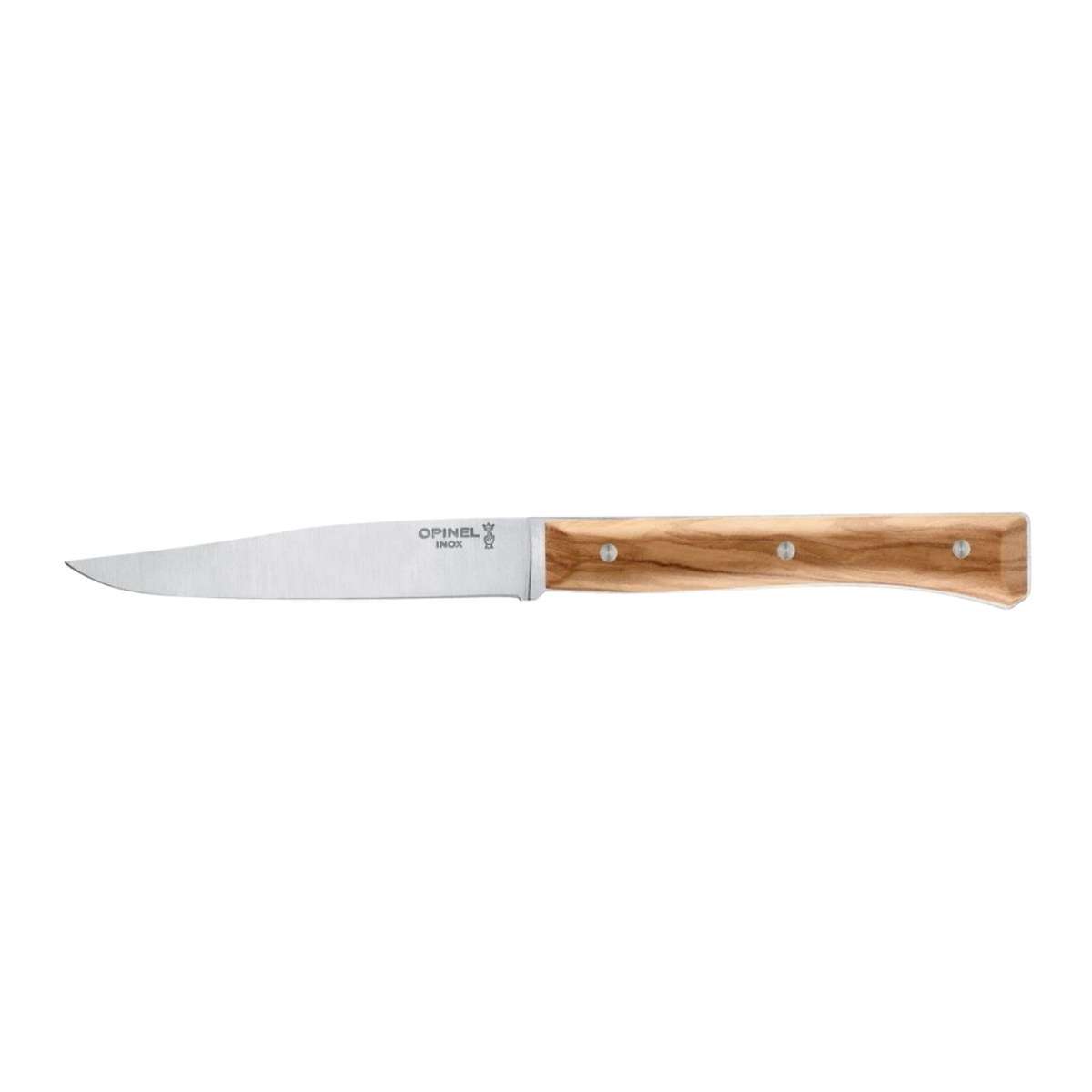 Opinel Knives 11 cm Set 4 pcs Olive Wood Handle Facette 002498