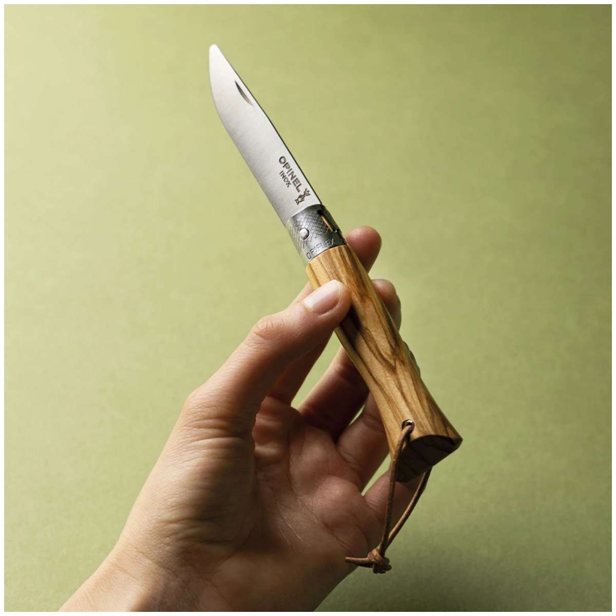 Opinel Pocket Knife 7 cm Olive Wood Handle Neo6 Opiflex 002504