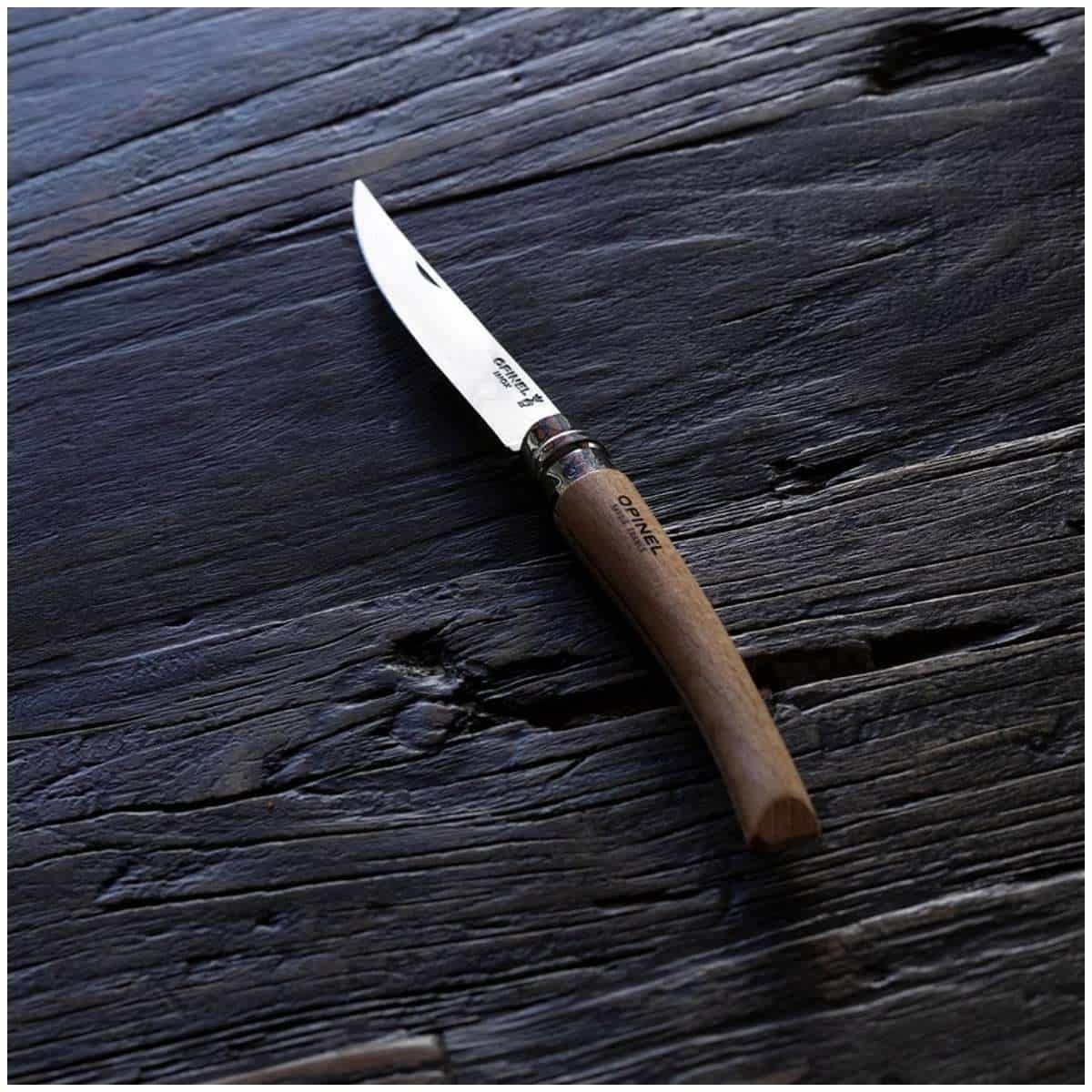 Opinel Pocket Knife 8 cm Beech Wood Handle No 8 Slim 002558