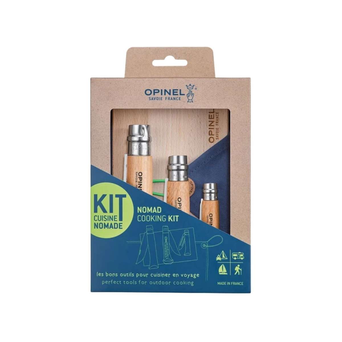 Opinel Knives Set 5 pcs Nomad Cooking Kit 002614