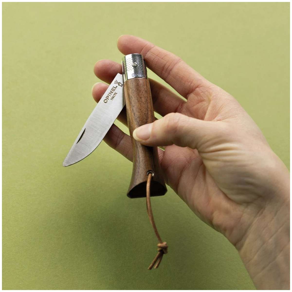 Opinel Pocket Knife 7 cm Black Walnut Wood Handle Neo6 Opiflex 003108