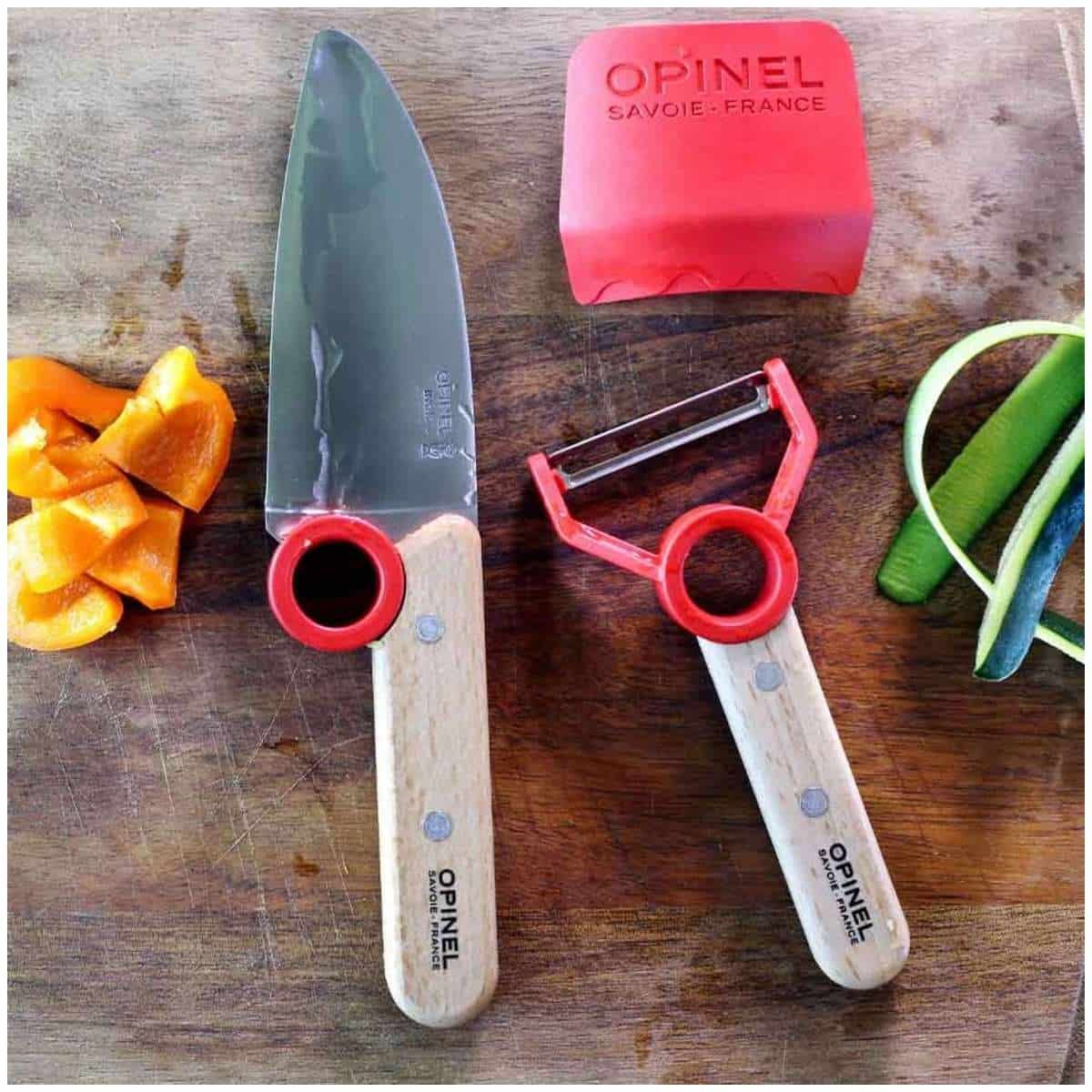 Opinel Kid’s Knife With Peeler And Finger Guard Set 3 pcs 003112
