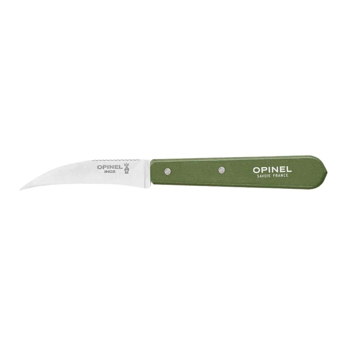 Opinel Peeling Knife 7 cm Khaki Wooden Handle No 114 Paysage 003130