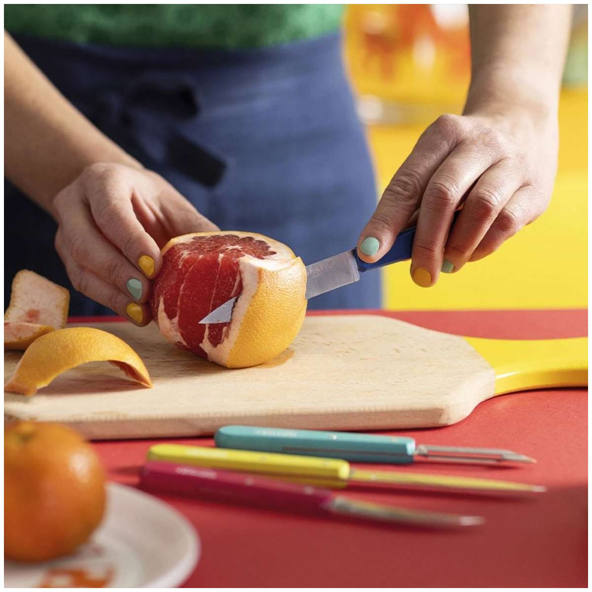 Opinel Kitchen Knives and Peeler Set 4 pcs Les Essentiels Primo 80 003208