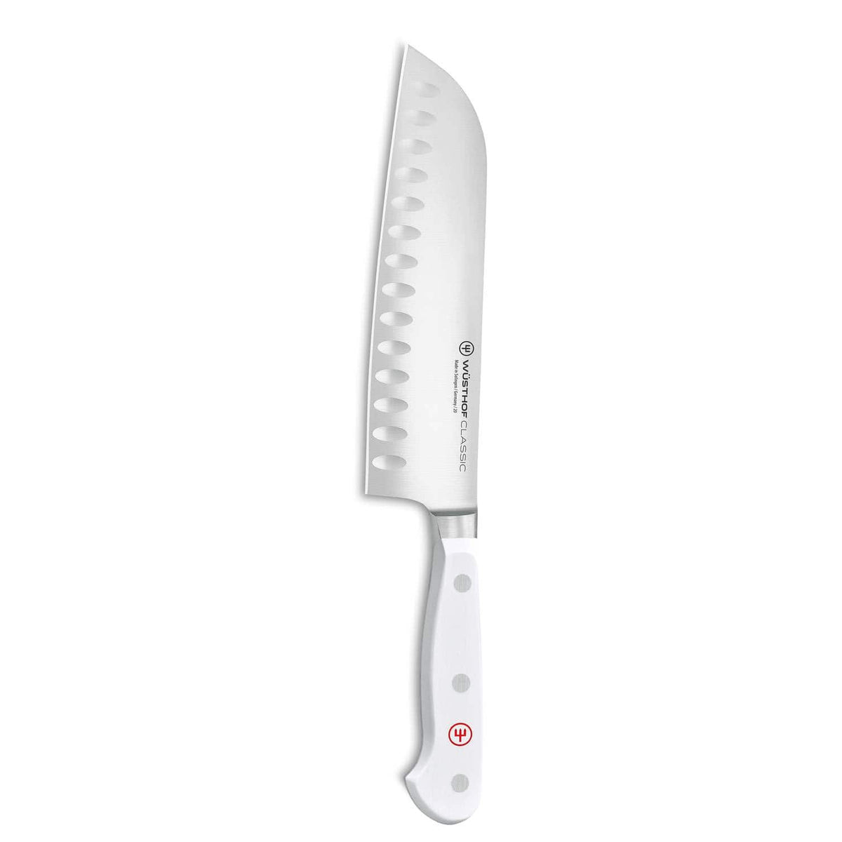 Wusthof Hollow Edge Santoku Knife 17 cm Classic White 1040231317