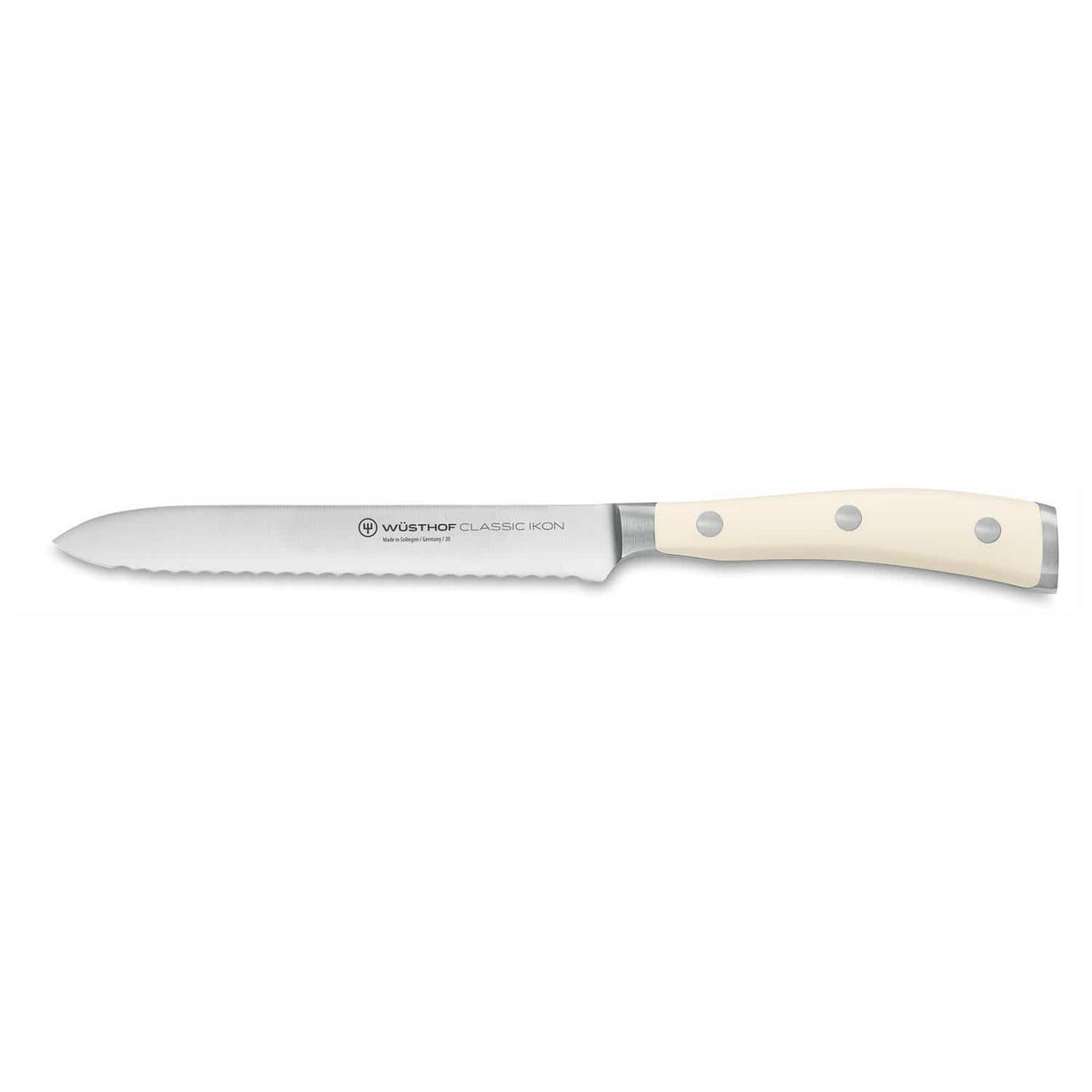 Wusthof Serrated Cold Cuts Knife 14 cm Classic Ikon Creme 1030431614