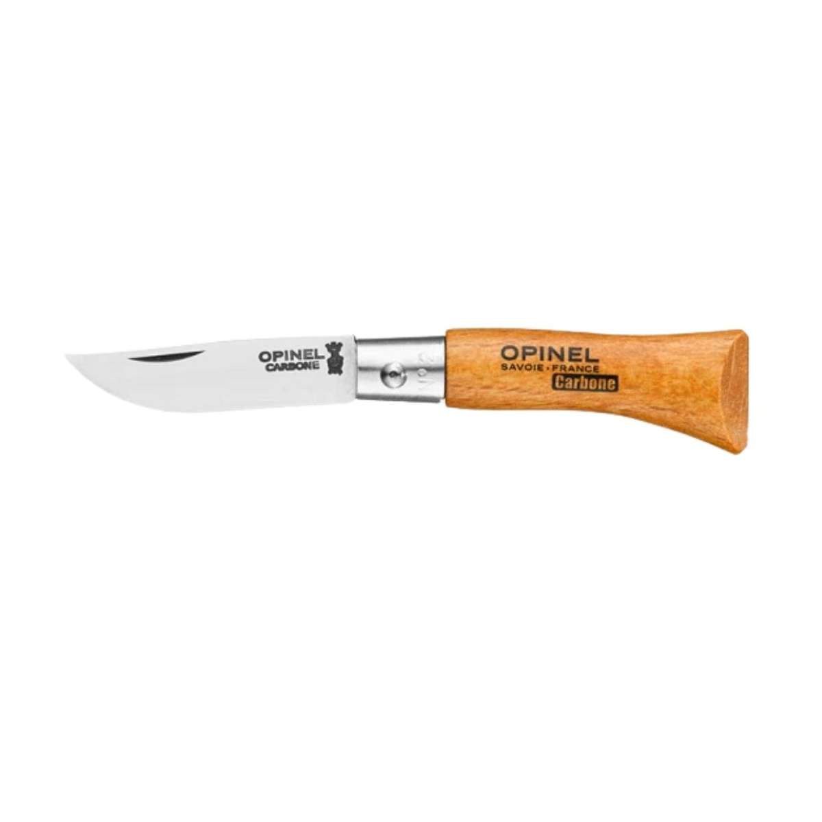 Opinel Pocket Knife 3.5 cm Beech Wood Handle No 2 Carbon 111020