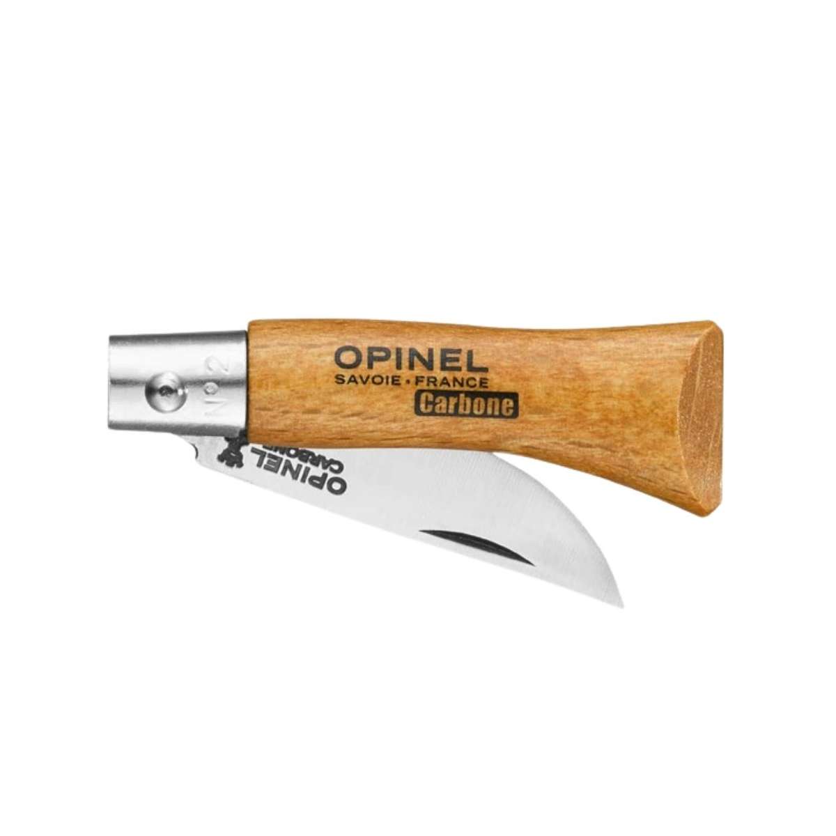 Opinel Pocket Knife 3.5 cm Beech Wood Handle No 2 Carbon 111020