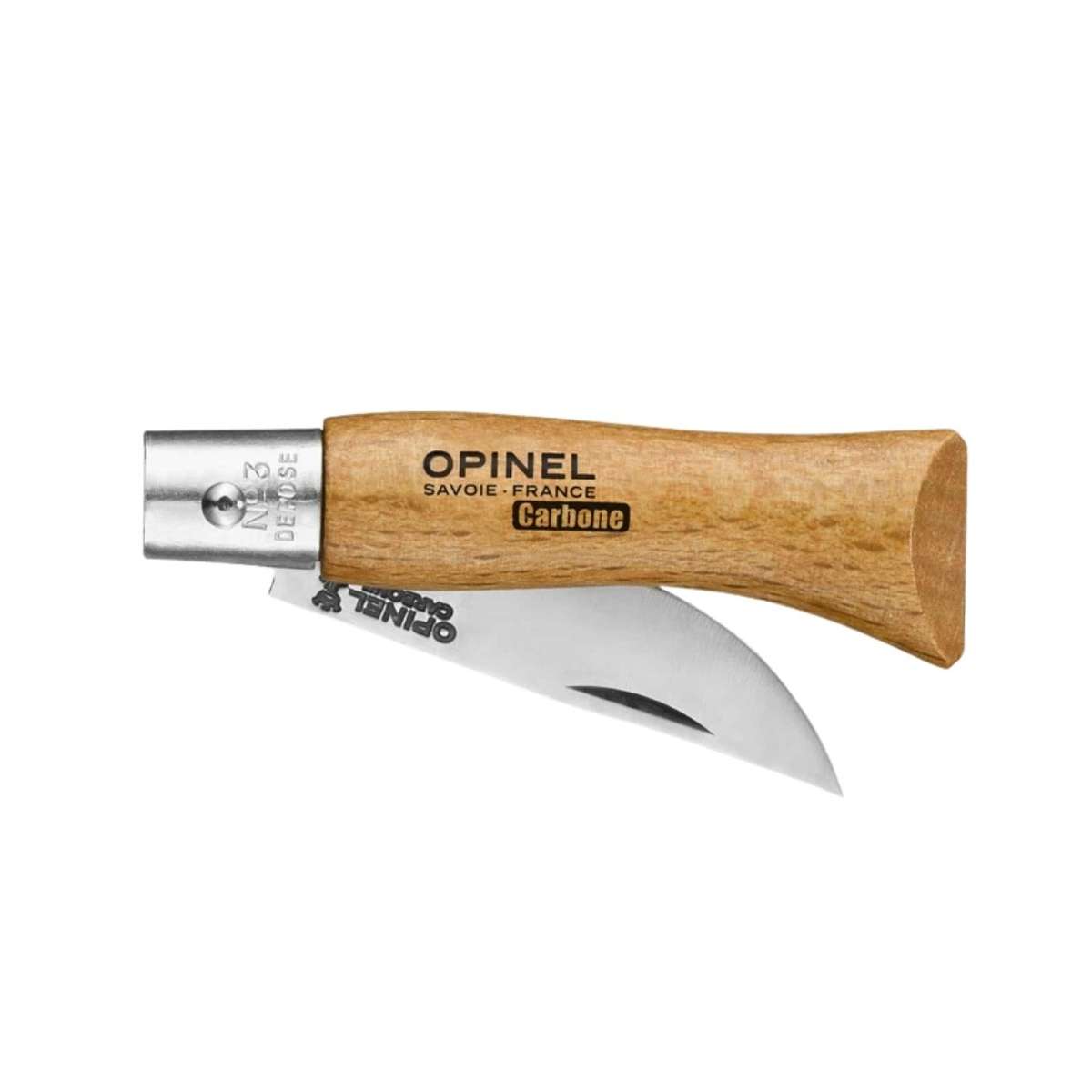 Opinel Pocket Knife 4 cm Beech Wood Handle No 3 Carbon 111030