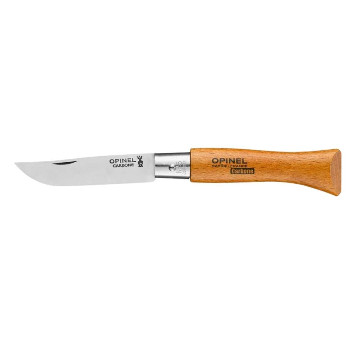 Opinel Pocket Knife 6 cm Beech Wood Handle No 5 Carbon 111050