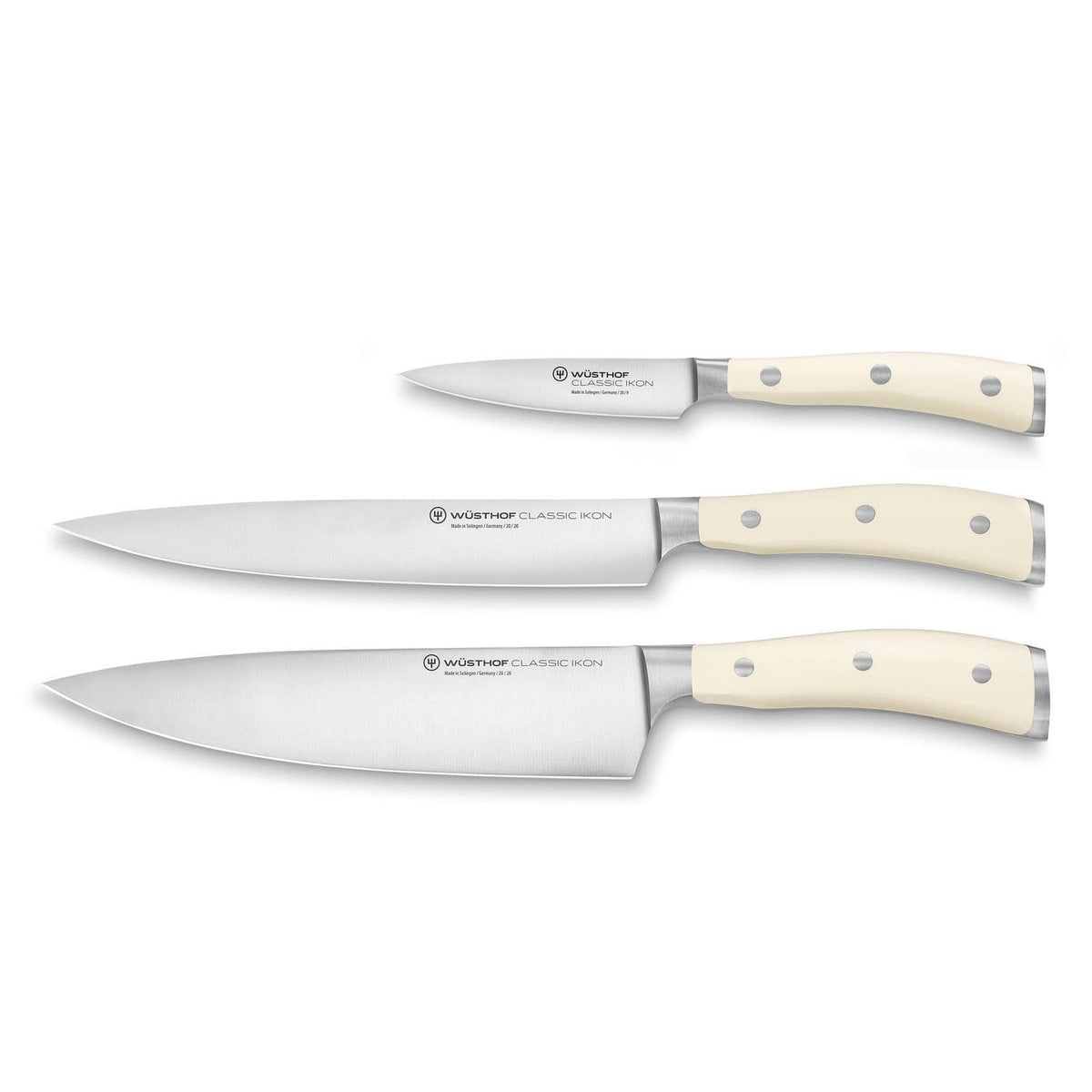 Wusthof Knives Set 3 pcs Gift Box Classic Ikon Creme 1120460301