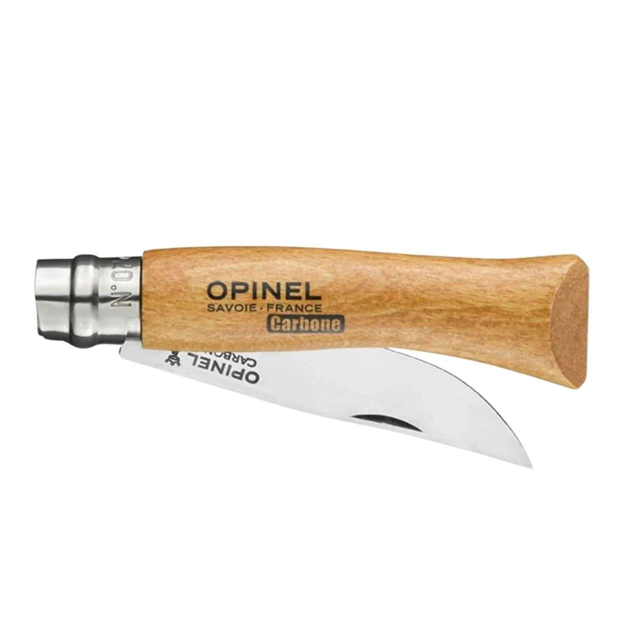 Opinel Pocket Knife 8 cm Beech Wood Handle No 7 Carbon 113070