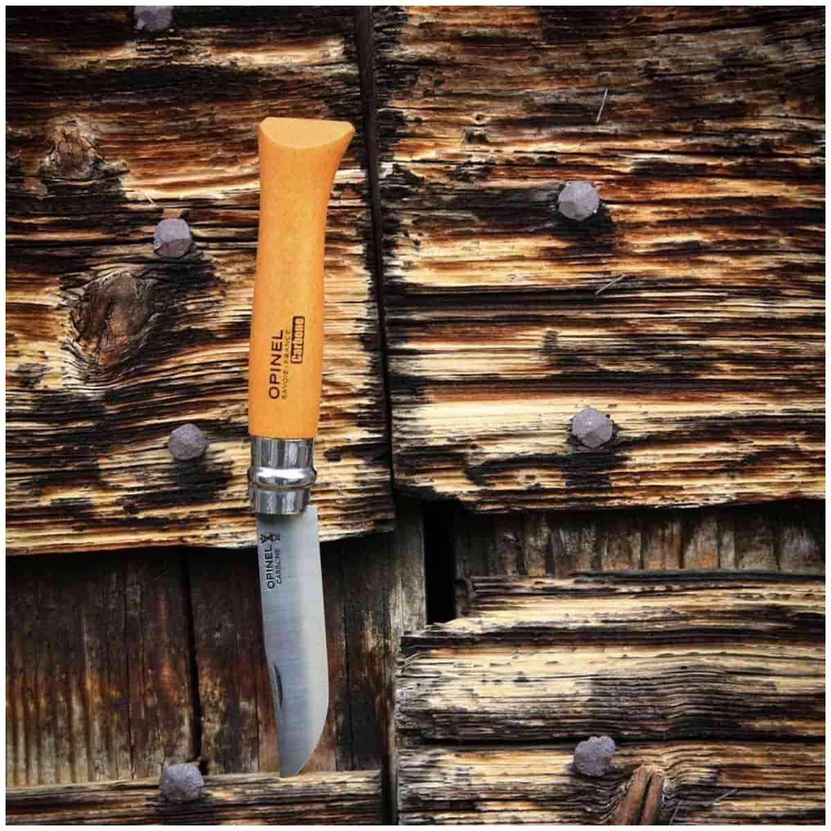 Opinel Pocket Knife 9 cm Beech Wood Handle No 9 Carbon 113090