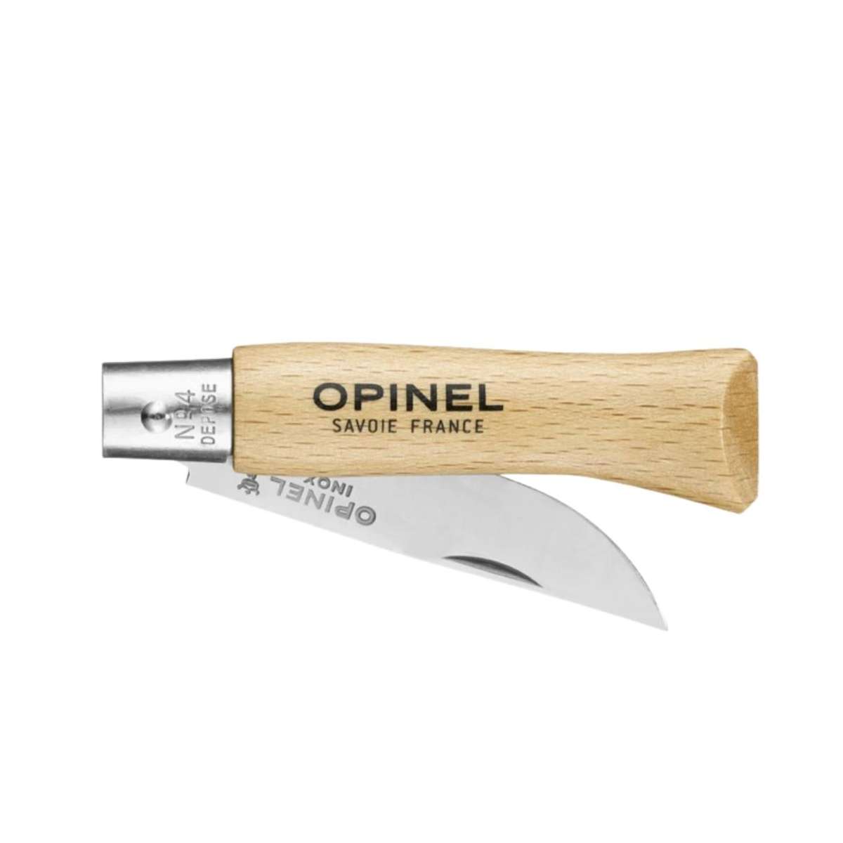 Opinel Pocket Knife 5 cm Beech Wood Handle No 4 Inox 121040