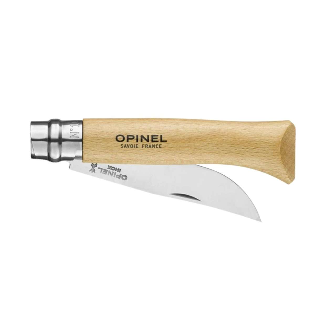Opinel Pocket Knife 10 cm Beech Wood Handle No 10 Inox 123100